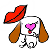 Heart Nose Doggy sticker #14291833