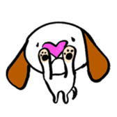 Heart Nose Doggy sticker #14291836