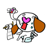 Heart Nose Doggy sticker #14291844