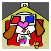 Heart Nose Doggy sticker #14291845