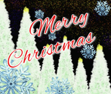 Artistic Merry Christmas sticker #14292447