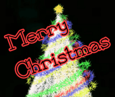 Artistic Merry Christmas sticker #14292449