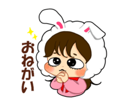 Rabbit Ninchan sticker sticker #14292554