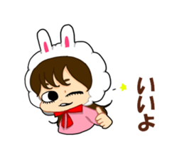 Rabbit Ninchan sticker sticker #14292555