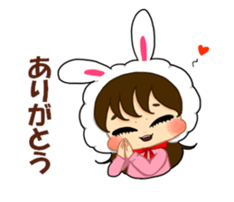 Rabbit Ninchan sticker sticker #14292557