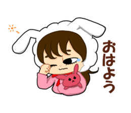 Rabbit Ninchan sticker sticker #14292558