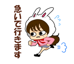 Rabbit Ninchan sticker sticker #14292560