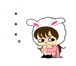 Rabbit Ninchan sticker sticker #14292565