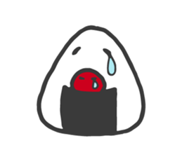 rice ball sometimes ume sticker #14292596