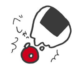 rice ball sometimes ume sticker #14292606