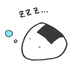rice ball sometimes ume sticker #14292617