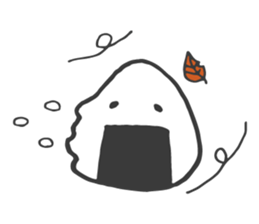rice ball sometimes ume sticker #14292627