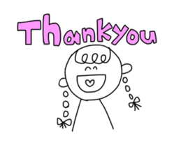 happy happy little girl sticker #14292796