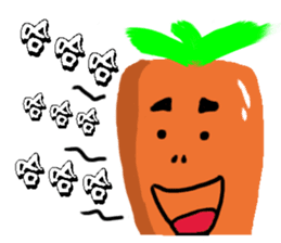 Calm carrot sticker #14292942