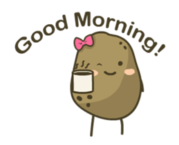 A Potato for a Good Day sticker #14293710
