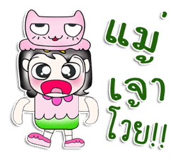 ...Mr. Saki.. Love cat. Pink! sticker #14294766