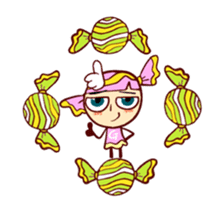 Animated Pink Candy 'Lucy' stickers 3 sticker #14295672