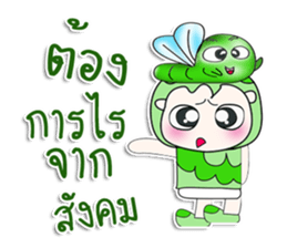 Mr. Hatori and worm. ^^ sticker #14295857