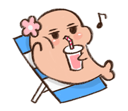 Brown seal and his friends sticker #14297031