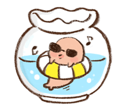 Brown seal and his friends sticker #14297052