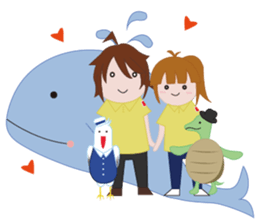 Wise youth and his junior partners sticker #14299467