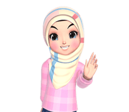 Amarena Muslim hijab girl sticker #14299654