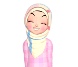 Amarena Muslim hijab girl sticker #14299655