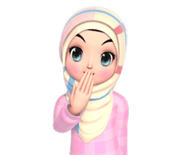 Amarena Muslim hijab girl sticker #14299657