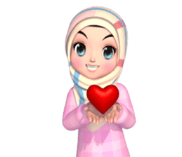 Amarena Muslim hijab girl sticker #14299658