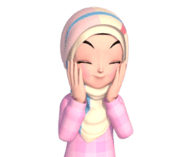 Amarena Muslim hijab girl sticker #14299659