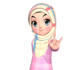 Amarena Muslim hijab girl sticker #14299660