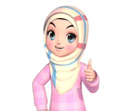 Amarena Muslim hijab girl sticker #14299661