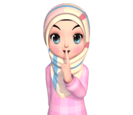 Amarena Muslim hijab girl sticker #14299662