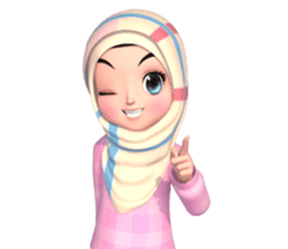 Amarena Muslim hijab girl sticker #14299663