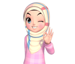 Amarena Muslim hijab girl sticker #14299664