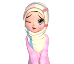 Amarena Muslim hijab girl sticker #14299667