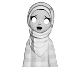 Amarena Muslim hijab girl sticker #14299670