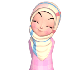 Amarena Muslim hijab girl sticker #14299671