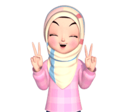 Amarena Muslim hijab girl sticker #14299672