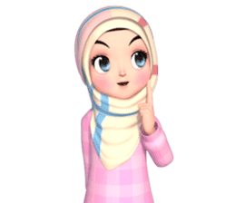 Amarena Muslim hijab girl sticker #14299675