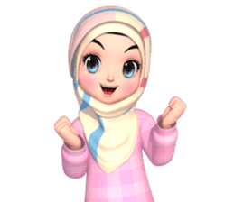 Amarena Muslim hijab girl sticker #14299676