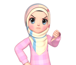 Amarena Muslim hijab girl sticker #14299677