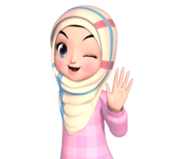 Amarena Muslim hijab girl sticker #14299678
