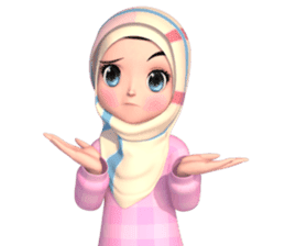 Amarena Muslim hijab girl sticker #14299679
