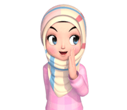 Amarena Muslim hijab girl sticker #14299680