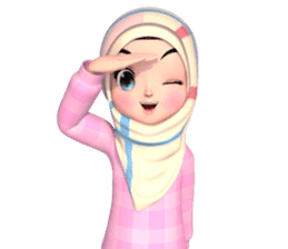 Amarena Muslim hijab girl sticker #14299682