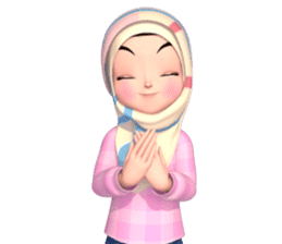 Amarena Muslim hijab girl sticker #14299684