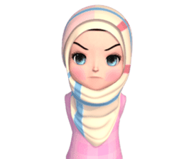 Amarena Muslim hijab girl sticker #14299685