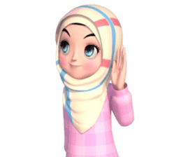 Amarena Muslim hijab girl sticker #14299686