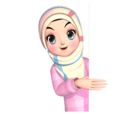 Amarena Muslim hijab girl sticker #14299687